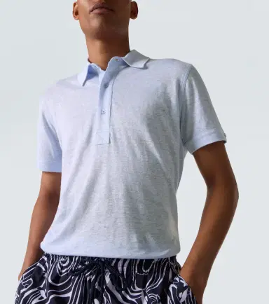 Orlebar Brown Sebastian linen polo shirt | Thumbnail 5