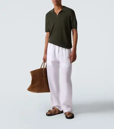 Orlebar Brown Horton silk and cotton polo shirt | Thumbnail 3