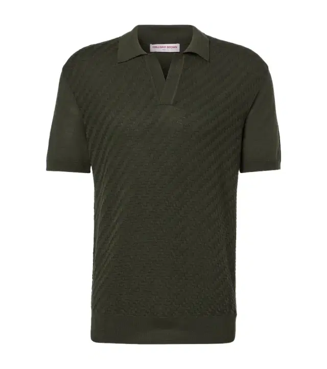 Orlebar Brown Horton silk and cotton polo shirt