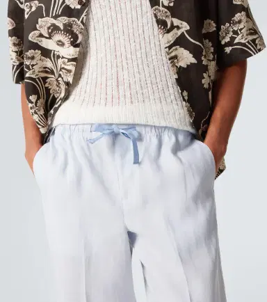 Orlebar Brown Alex linen straight pants | Thumbnail 3