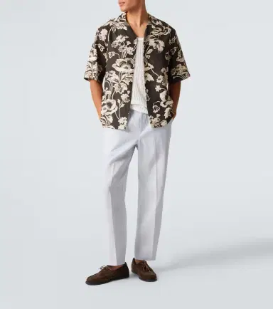 Orlebar Brown Alex linen straight pants | Thumbnail 5