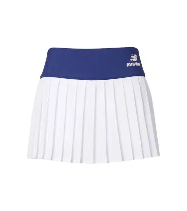 Miu Miu x New Balance pleated jersey miniskirt | Thumbnail 1 Miu Miu x New Balance pleated jersey miniskirt | Thumbnail 1