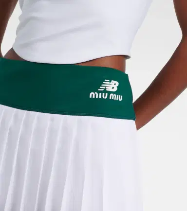 Miu Miu x New Balance pleated jersey miniskirt | Thumbnail 2 Miu Miu x New Balance pleated jersey miniskirt | Thumbnail 2