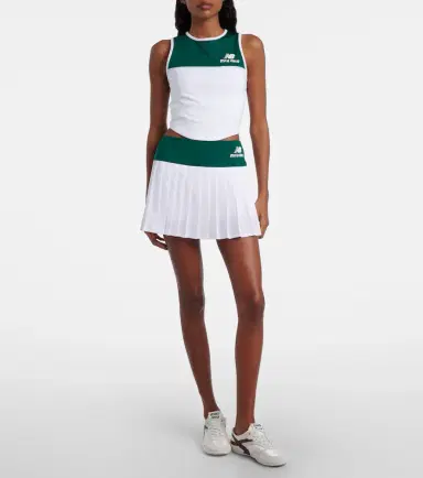 Miu Miu x New Balance pleated jersey miniskirt | Thumbnail 3 Miu Miu x New Balance pleated jersey miniskirt | Thumbnail 3
