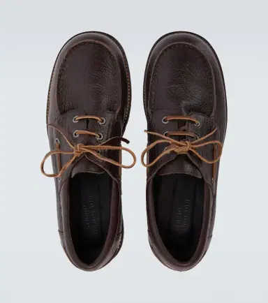 Studio Nicholson Guston leather boat shoes | Thumbnail 4 Studio Nicholson Guston leather boat shoes | Thumbnail 4