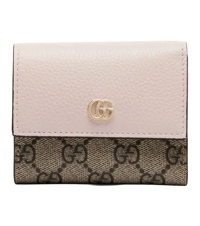 Gucci GG Marmont Mini leather-trimmed wallet