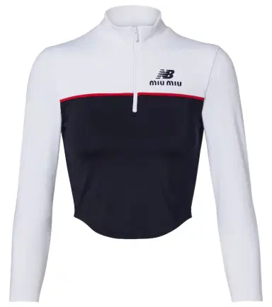 Miu Miu x New Balance jersey crop top | Thumbnail 1 Miu Miu x New Balance jersey crop top | Thumbnail 1
