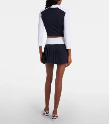 Miu Miu x New Balance pleated jersey miniskirt | Thumbnail 3