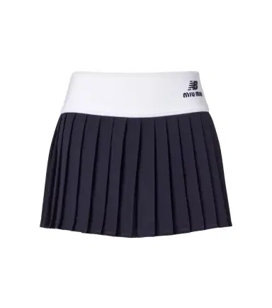 Miu Miu x New Balance pleated jersey miniskirt | Thumbnail 1