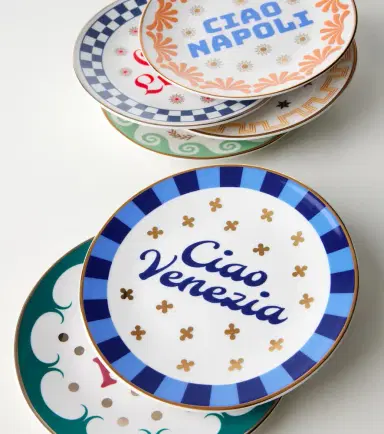 Bitossi Set of 6 porcelain plates | Thumbnail 2