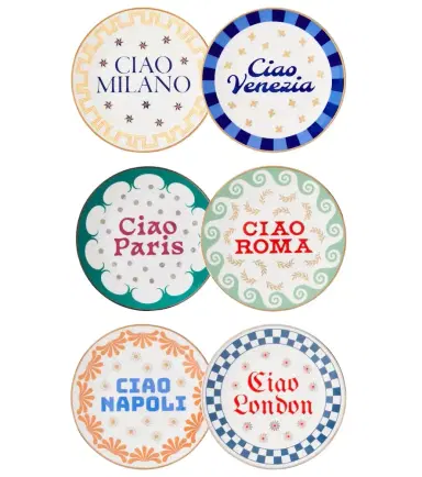 Bitossi Set of 6 porcelain plates | Thumbnail 1