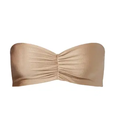 Jade Swim Ava metallic-effect bandeau bikini top | Thumbnail 1