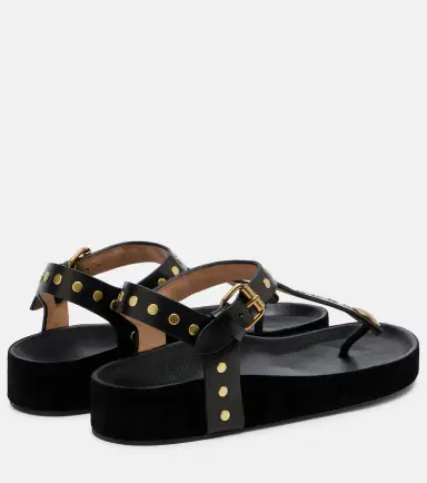 Isabel Marant Enore studded leather thong sandals | Thumbnail 2 Isabel Marant Enore studded leather thong sandals | Thumbnail 2