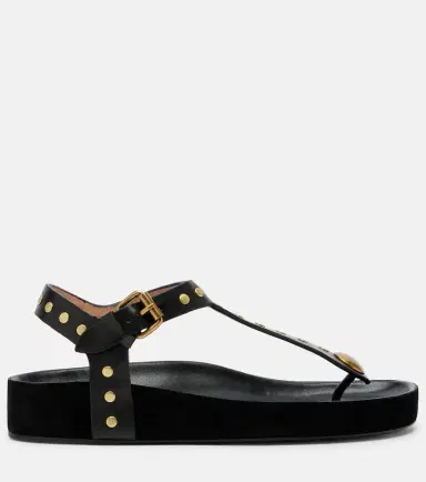 Isabel Marant Enore studded leather thong sandals | Thumbnail 3 Isabel Marant Enore studded leather thong sandals | Thumbnail 3