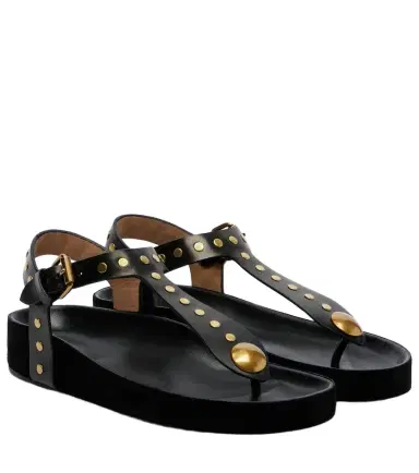 Isabel Marant Enore studded leather thong sandals | Thumbnail 1 Isabel Marant Enore studded leather thong sandals | Thumbnail 1
