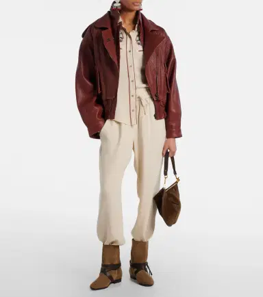 Isabel Marant Rejen leather-trimmed suede ankle boots | Thumbnail 5