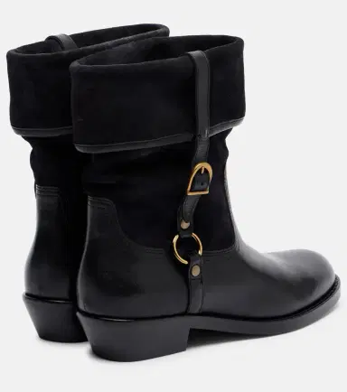 Isabel Marant Ildra 35 leather and suede ankle boots | Thumbnail 4