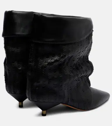 Isabel Marant Edrika 45 laser-cut leather ankle boots | Thumbnail 2