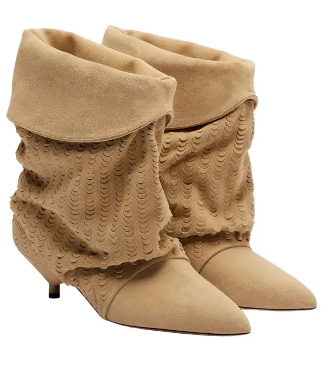 Edrik 45 perforated suede ankle boots