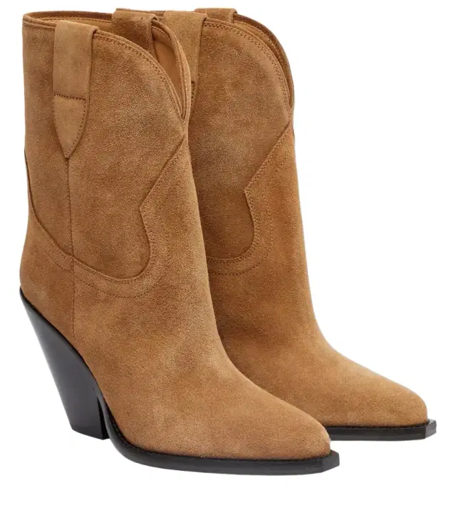 Leyane suede cowboy boots