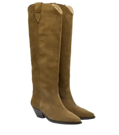 Isabel Marant Denvee 40 suede knee-high boots | Thumbnail 1