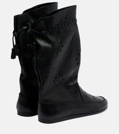 Isabel Marant Welky laser-cut leather mid-calf boots | Thumbnail 3 Isabel Marant Welky laser-cut leather mid-calf boots | Thumbnail 3