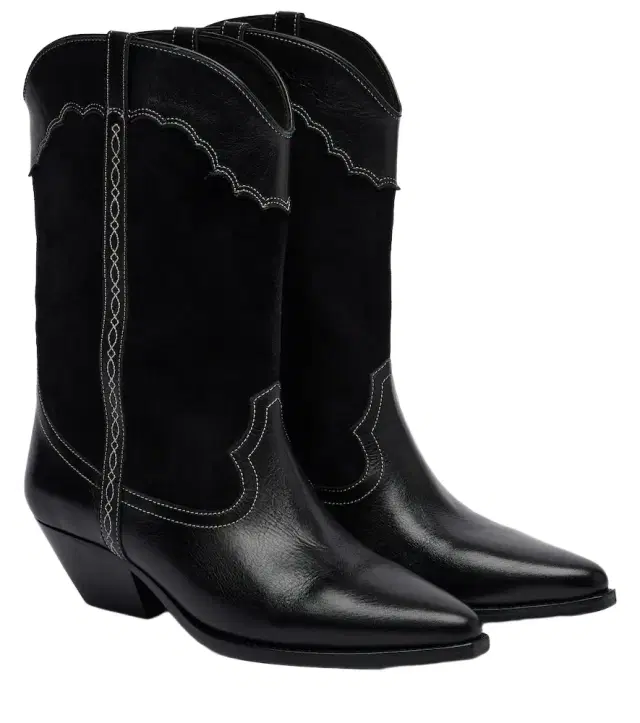 Isabel Marant Duerte 40 leather and suede cowboy boots