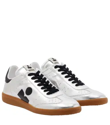 Isabel Marant Kaycee metallic leather sneakers | Thumbnail 1