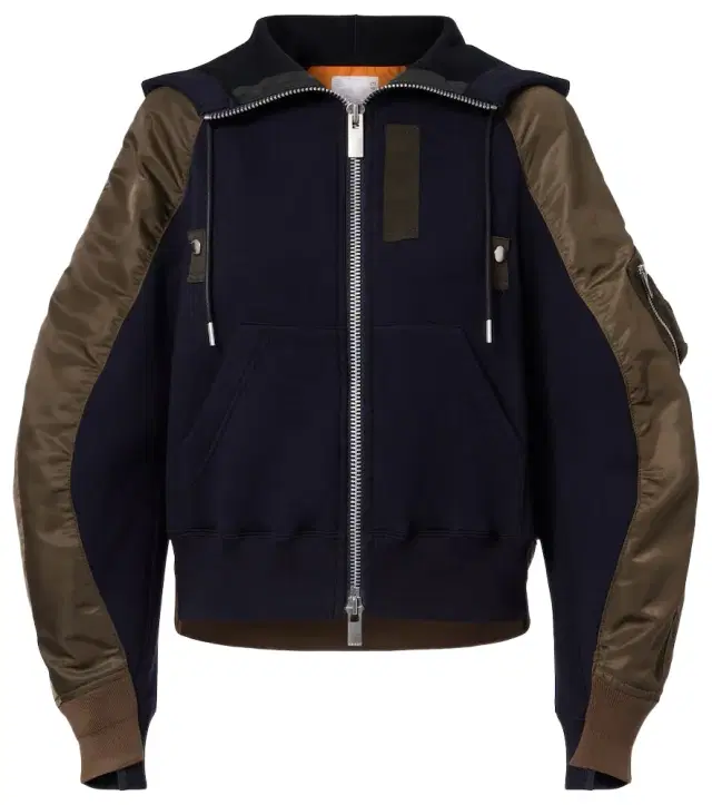 Sacai Cotton-blend and twill jacket