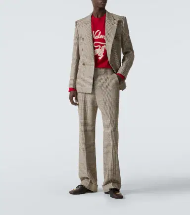 Valentino Prince of Wales check virgin wool blazer | Thumbnail 6 Valentino Prince of Wales check virgin wool blazer | Thumbnail 6