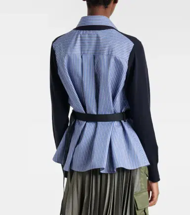 Sacai Layered striped cotton cardigan | Thumbnail 5 Sacai Layered striped cotton cardigan | Thumbnail 5