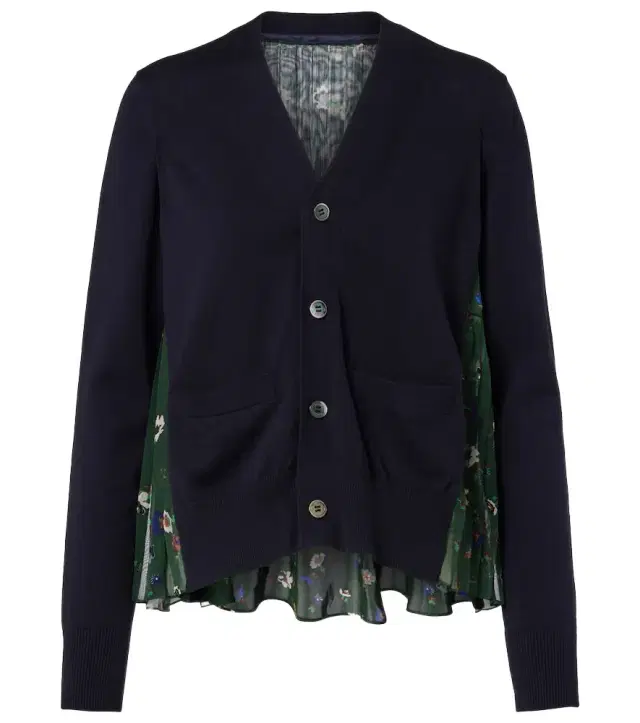 Floral cotton cardigan