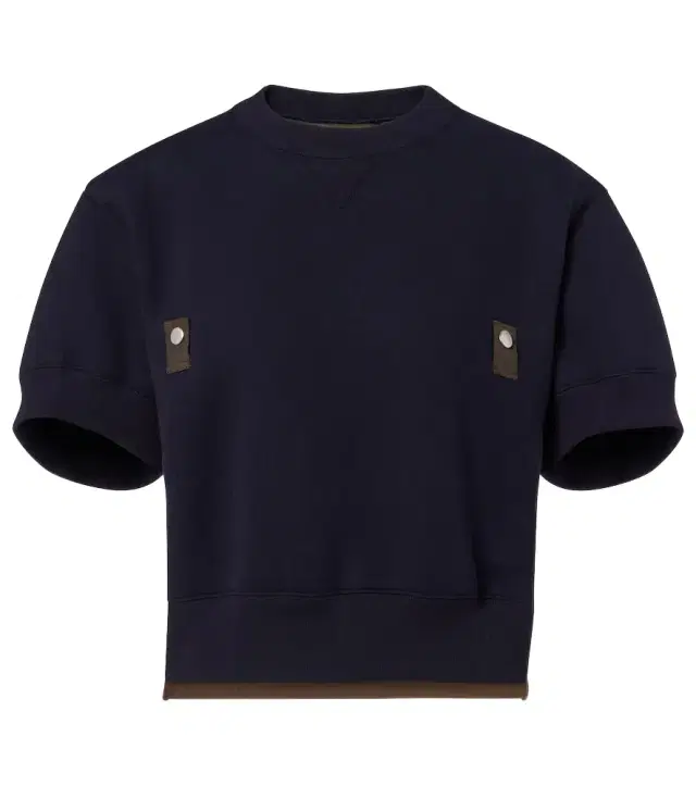 Sacai Cotton-blend and twill sweatshirt