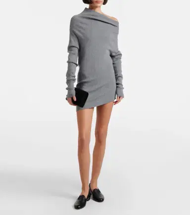 Lisa Yang Aige cotton and cashmere minidress | Thumbnail 4