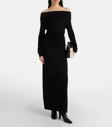 Lisa Yang Off-shoulder cotton and cashmere top | Thumbnail 3 Lisa Yang Off-shoulder cotton and cashmere top | Thumbnail 3