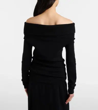 Lisa Yang Off-shoulder cotton and cashmere top | Thumbnail 5 Lisa Yang Off-shoulder cotton and cashmere top | Thumbnail 5