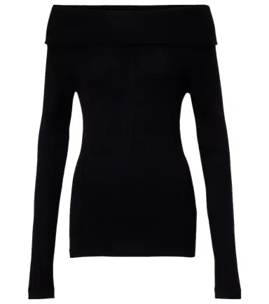 Lisa Yang Off-shoulder cotton and cashmere top | Thumbnail 1 Lisa Yang Off-shoulder cotton and cashmere top | Thumbnail 1
