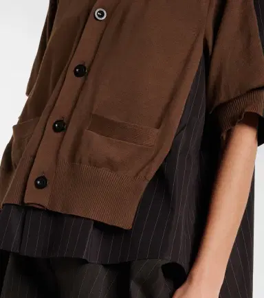 Sacai Striped cotton cardigan | Thumbnail 2 Sacai Striped cotton cardigan | Thumbnail 2