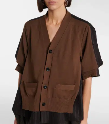 Sacai Striped cotton cardigan | Thumbnail 5 Sacai Striped cotton cardigan | Thumbnail 5