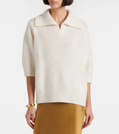 Lisa Yang Lailai cashmere and silk polo sweater | Thumbnail 4 Lisa Yang Lailai cashmere and silk polo sweater | Thumbnail 4