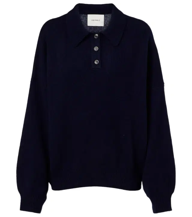 Lisa Yang Etta cashmere polo sweater