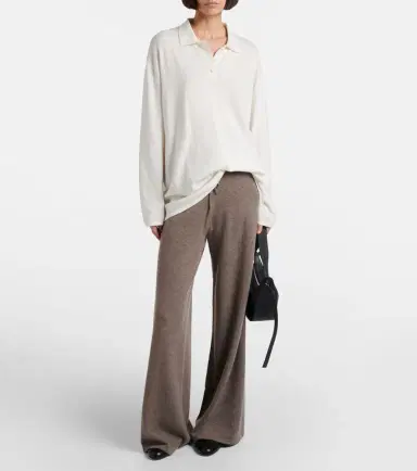 Lisa Yang Caisa cotton and cashmere polo sweater | Thumbnail 3