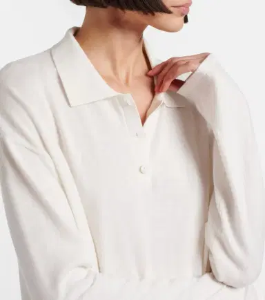 Lisa Yang Caisa cotton and cashmere polo sweater | Thumbnail 4