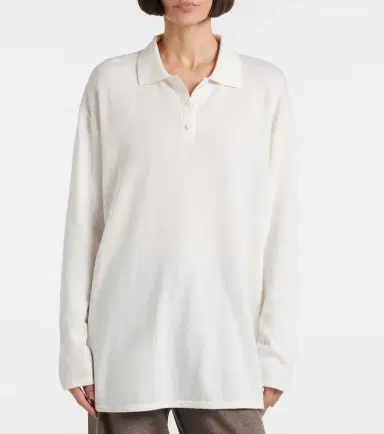 Lisa Yang Caisa cotton and cashmere polo sweater | Thumbnail 5