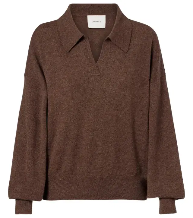 Lisa Yang Katriel cashmere polo sweater