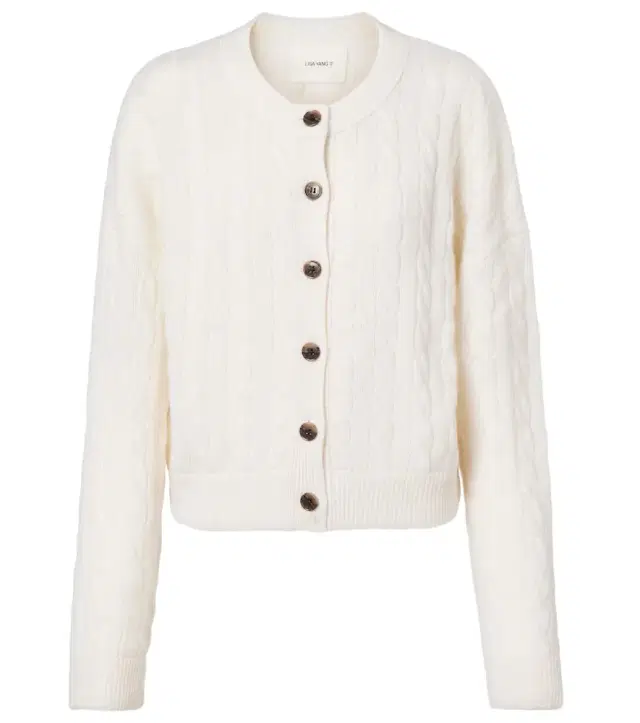 Lisa Yang Cassie cable-knit cashmere cardigan