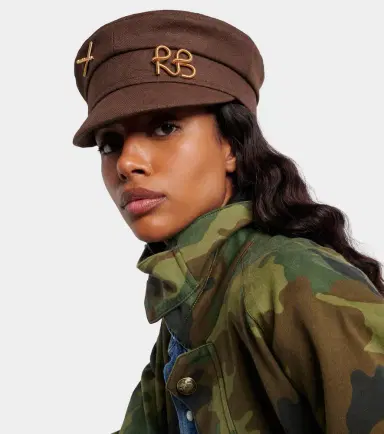 Ruslan Baginskiy RB linen canvas newsboy hat | Thumbnail 4 Ruslan Baginskiy RB linen canvas newsboy hat | Thumbnail 4