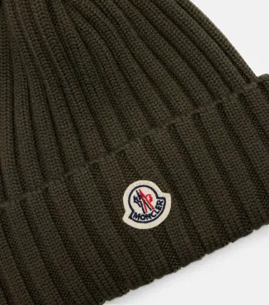 Moncler Logo virgin wool beanie | Thumbnail 3