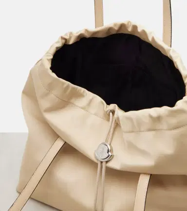 Moncler New Trick leather-trimmed tote bag | Thumbnail 2 Moncler New Trick leather-trimmed tote bag | Thumbnail 2