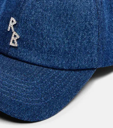 Ruslan Baginskiy RB embellished denim baseball cap | Thumbnail 2 Ruslan Baginskiy RB embellished denim baseball cap | Thumbnail 2